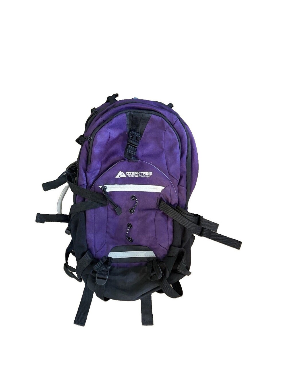 Ozark Trail Hydration Backpack Purple Black Hiking Daypack With Water Bladder
